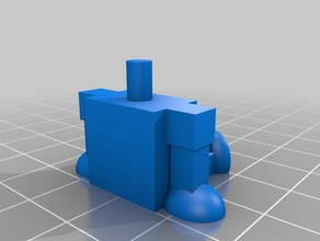 dados bot separados decoração bonito robô a figura pequena brinquedo 3d print model - Mito3D