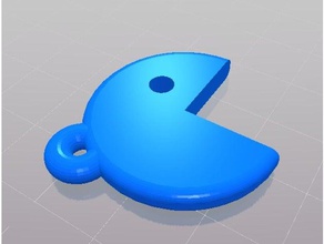 pacman keychain keychains 3d print model - Mito3D