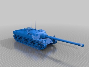 tanque t28 td 110 veículos destruidor mundo tanques 3d print model - Mito3D