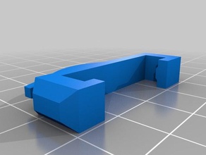 einfache Vorhang Haken - Ersatz Teile 3d print model - Mito3D