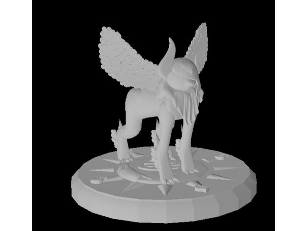 absol mega 3d de l'impression pokemon chiffres 3D print model - Mito3D