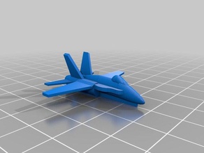 küçük f18 fighter jet kopyalayın 3d baskı 3d print model - Mito3D