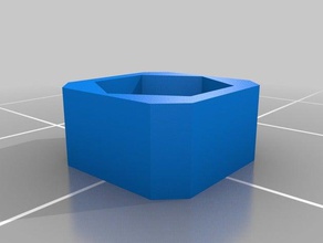 m3 bolt nut screw base 3d printing hexagonal 3d print model - Mito3D
