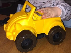 monster 2cv além de ter brinquedos mecânico parafuso citroen truck porca 3d print model - Mito3D