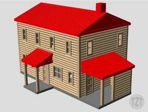 günlük ev ho ölçek model demiryolu düzeni kabin binalar yapılar 3d print model - Mito3D