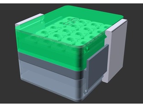 customizable double-sided nozzle box 3d printer accessories e3d nozzlebox volcano 3d print model - Mito3D