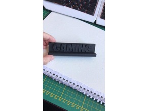 los juegos de logo video negro creality ender3 fortnite jugador geek nerd ps4 juego xbox 3d print model - Mito3D