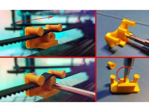 easy-tight belt tensioner 3d printer accessories tightener nsfw prusa i3 tarantula 3d print model - Mito3D