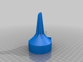 narrow flask funnel household customized 3d print model - Mito3D