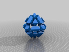 3x3 octahedron puzzles customized 3d print model - Mito3D
