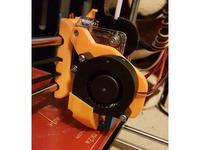 geeetech pro fan mount titan extruder v6 hot end 3d printer parts e3d-titan e3d i3 3d print model - Mito3D
