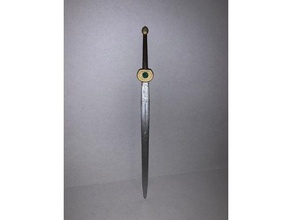 basit bir kılıç prop 3d print model - Mito3D