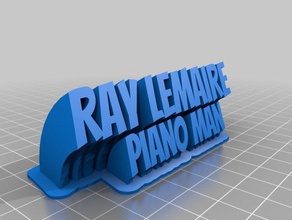 ray de la placa oficina personalizado 3d print model - Mito3D