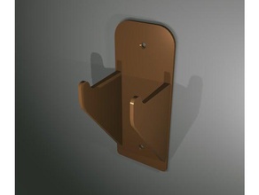 guitar hanger sieht gut Holz pla Haushalt sherm Wandhalterung 3d print model - Mito3D