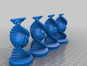 meine angepasste text-helix math Kunst 3d print model - Mito3D