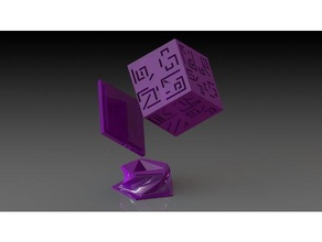 fortnite shadow stone Zeichen logos cube 3d print model - Mito3D