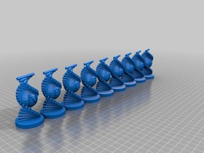 özelleştirilmiş metin helix benim matematik sanat 3d print model - Mito3D