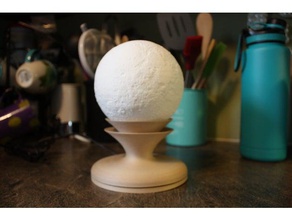 easy 6 inch14 cm moon lamp household 3d print model - Mito3D