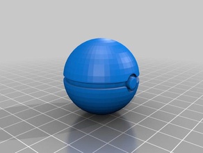 poke-ball - Spielzeug Spiele 3d print model - Mito3D