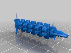 star trek tuffli class freighter 3d printing groumall type 3d print model - Mito3D
