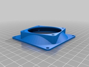 80mm 60mm fan adapter electronics customized 3d print model - Mito3D