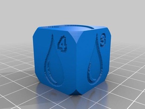 boss monster wound tracker dice customized 3d print model - Mito3D