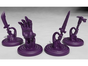 spell effects pt 1 toy game accessories dd dnd dungeons dragons figure miniature miniatures nsfw roleplaying tabletop 3d print model - Mito3D