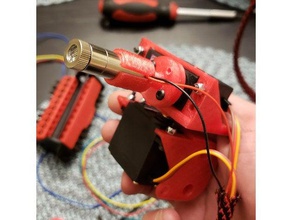 line-laser-servo-Halterung - Elektronik 3d-scanner adapter raspberry pi 3d print model - Mito3D