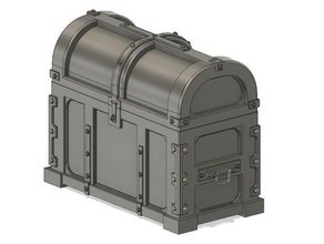 elegante en el pecho los contenedores cofre del tesoro 3d print model - Mito3D