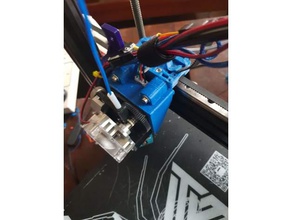 mgn12h x-carriage mount rear sensor added belt tension lock 3d printer parts e3d titan aero v6 tevo tarantula 3d print model - Mito3D