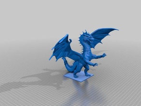 to-scale ancient red dragon games 35 dnd eberron planescape rpg 3d print model - Mito3D
