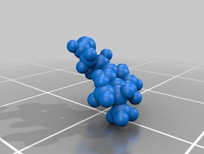 molecola florhydral di apprendimento chimie terminale 3d print model - Mito3D