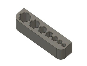 metric hex key desk mount 15-6 mm diy tools workholding 3d print model - Mito3D