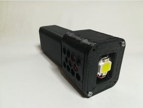 10w led flashlight very bright diy 3d print model - Mito3D