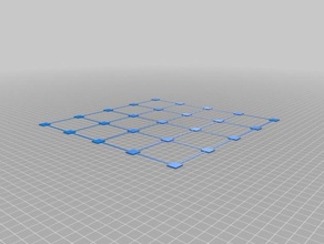 Bett level test hypercube 3d drucken tests angepasst 3d print model - Mito3D