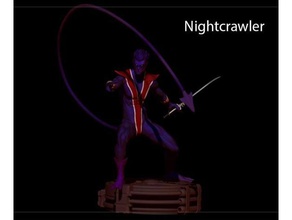 nightcrawler xmen 3d drucken zahlen marvel marvel-comics Superhelden 3d print model - Mito3D