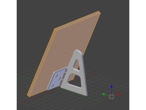 picture frame hinge stand art card desktop display 3d print model - Mito3D