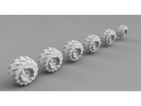 gaslands las ruedas de la sierra los juguetes juegos hotwheels neumáticos 3d print model - Mito3D