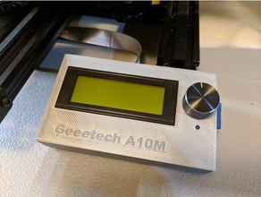 geeetech a10m lcd case 3d printer accessories mount 3d print model - Mito3D