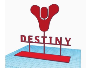 destiny logo stand other game 3d print model - Mito3D