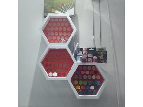 hex shelf insert paint tray art tools army painter model holder vallejo 3d print model - Mito3D