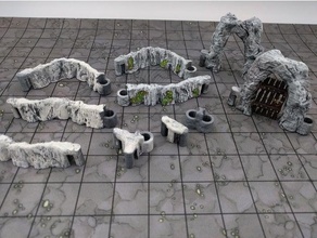 dungeonsticks cavernas seco brinquedo jogo os acessórios 28mm dnd masmorras e dragões miniatura nsfw rpg wargaming 3d print model - Mito3D