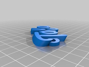 özelleştirilmiş iamburnystanya Anahtarlık keyfob benim organizasyon 3d print model - Mito3D