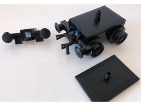 lego train 12v 9v magnetic coupler cart top diy 3d print model - Mito3D