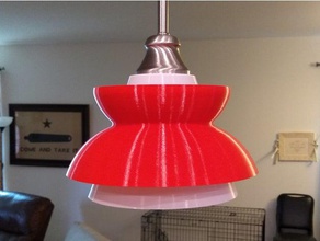 dans hamburgers inspired lamp shade decor lampshade led 3d print model - Mito3D