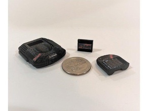 mini-atari jaguar - Spielzeug Spiele console Niedlich doll dollhouse gamer geek der Miniatur miniaturen retro 3d print model - Mito3D