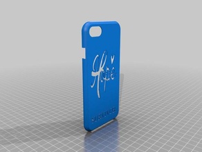 hope iphone 7 case 3d printing cancer mom ribbon survivor 3d print model - Mito3D