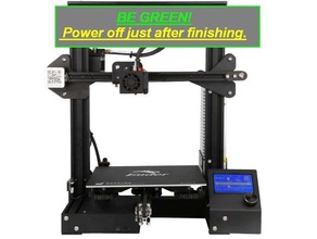 automatic power off after print 3d printers cr10 ender 3 energy saving poweroff switch upgrade 3d print model - Mito3D