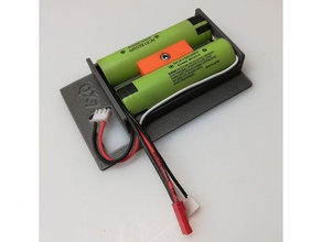 frsky taranis q7xs battery holder 2s 18650 liion rc vehicles 3d print model - Mito3D