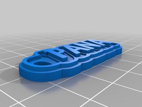de pana llaveros personalizado 3d print model - Mito3D